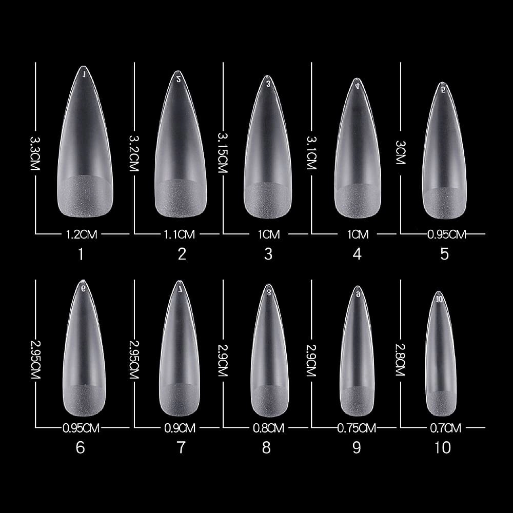long stiletto salon nail tips