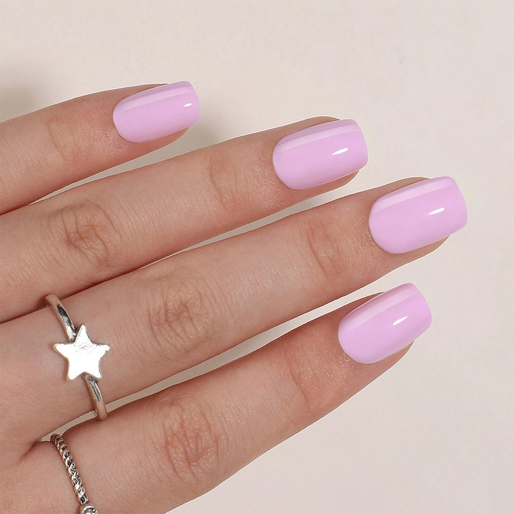 medium length square nails