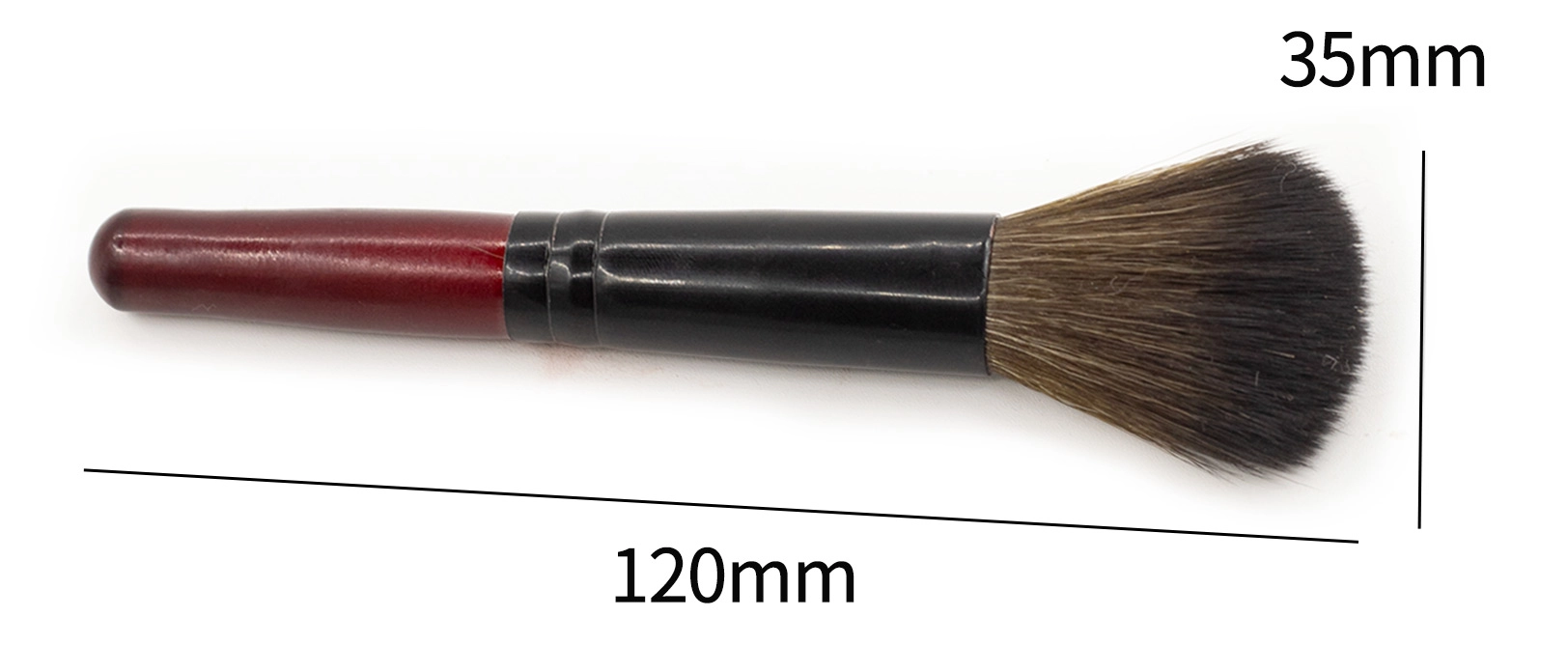 nail dust brush size