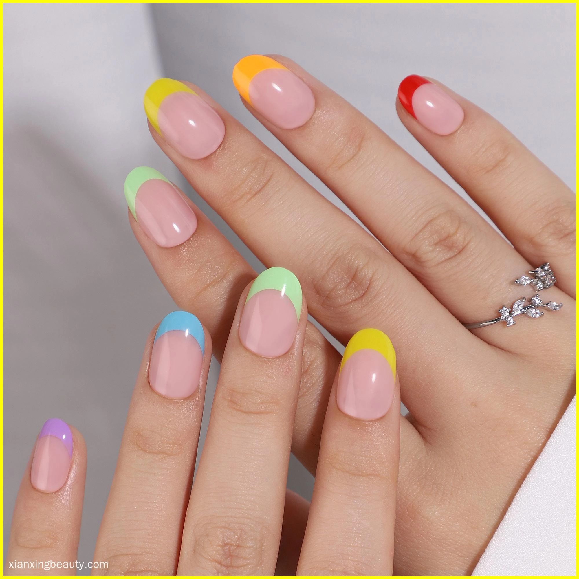 neutral-oval-nails neutral oval nails