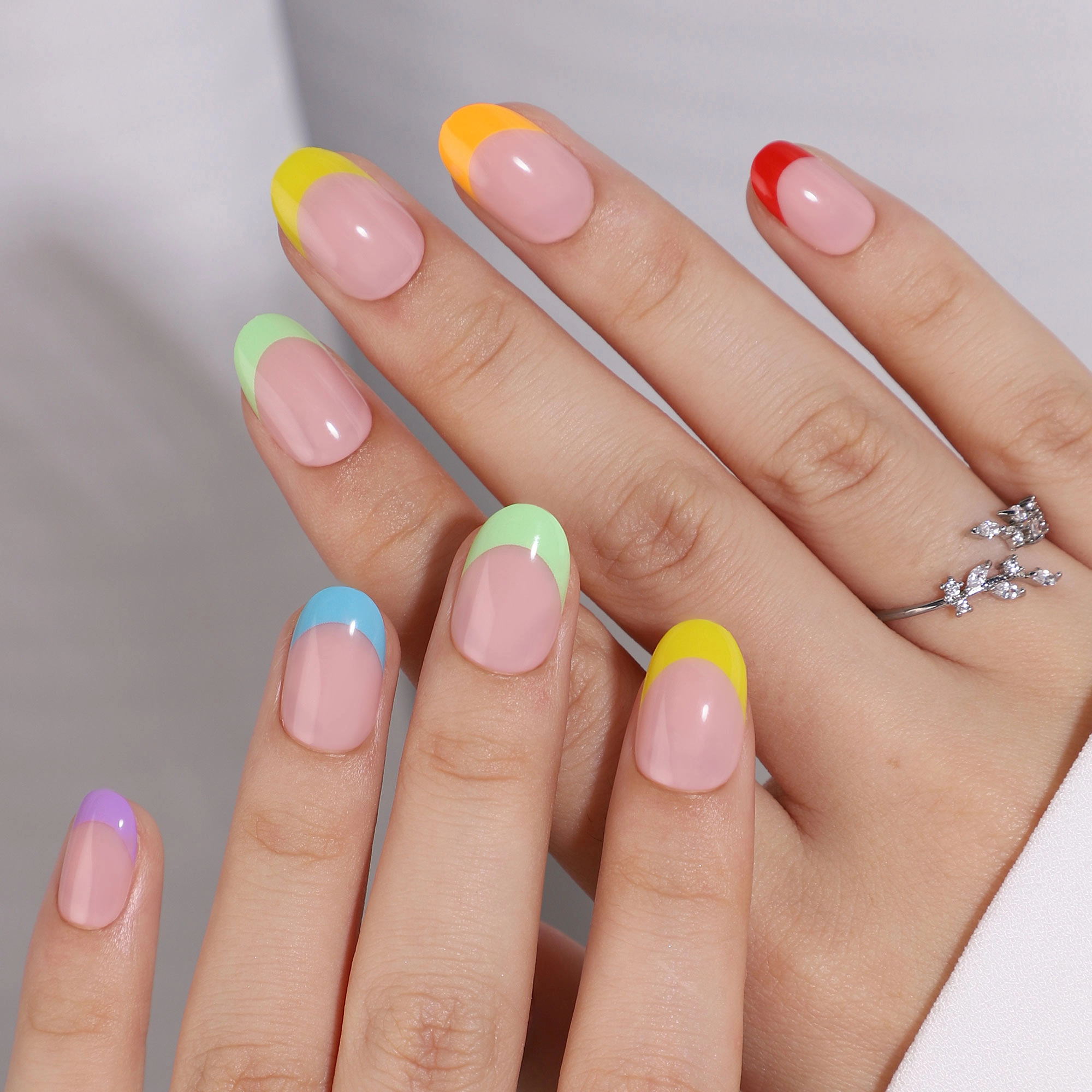 neutral-oval-nails neutral oval nails
