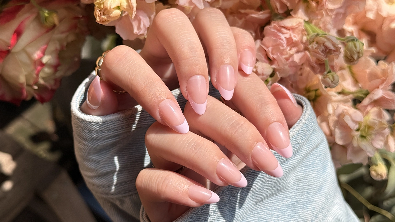 pink soft gel nails