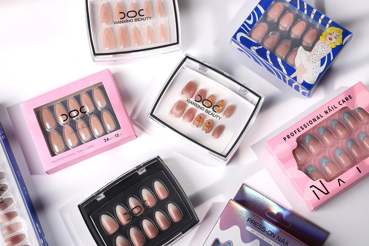 press on nails package