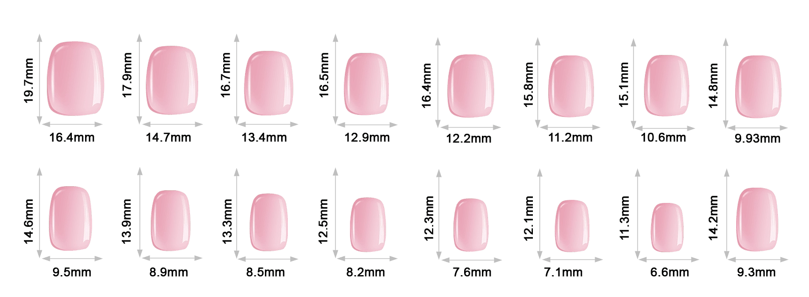 short-round-nails-sizes short round nails sizes