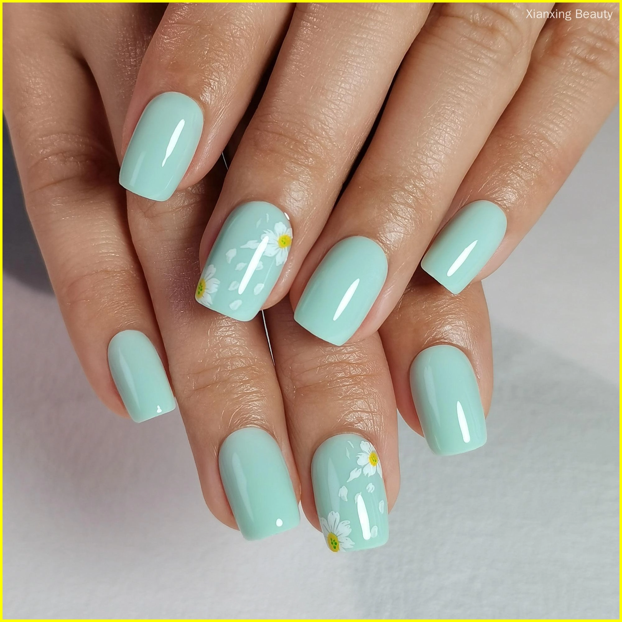 short-square-nails short square nails