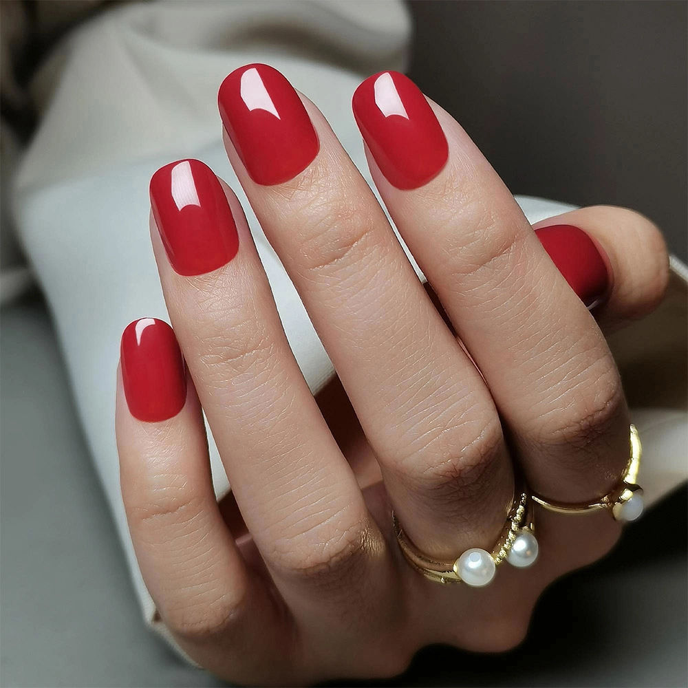 square-skinny-red-nails square skinny red nails