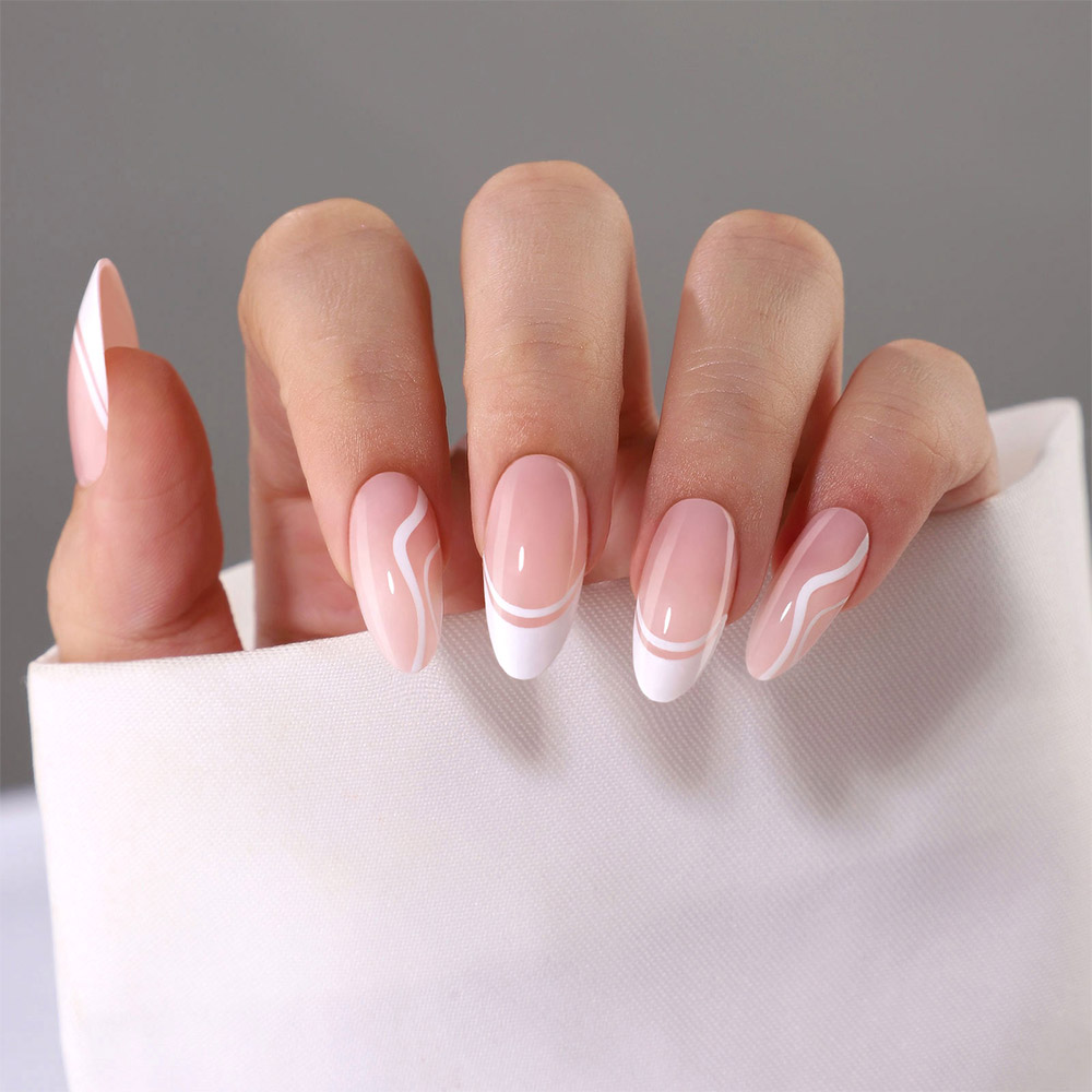 summer almond nails