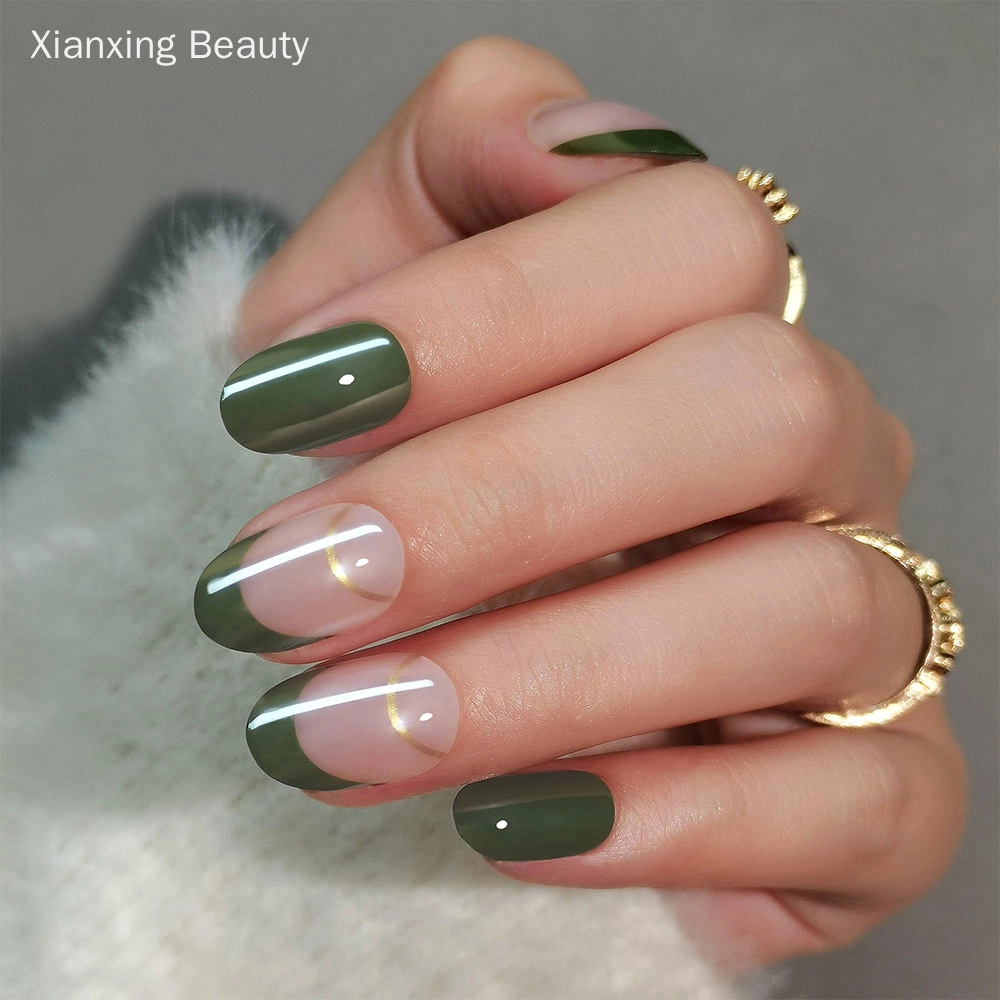 summer-oval-nails summer oval nails