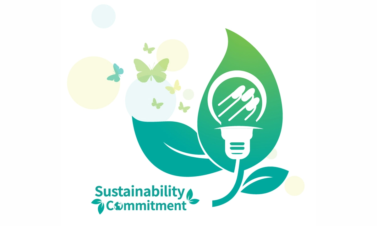 Sustainability Commitment nail design
