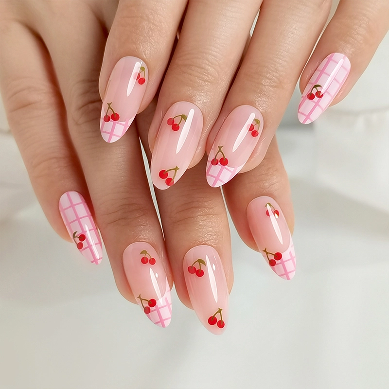transparent french nails tips