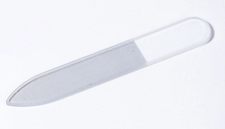 transparent glass nail file