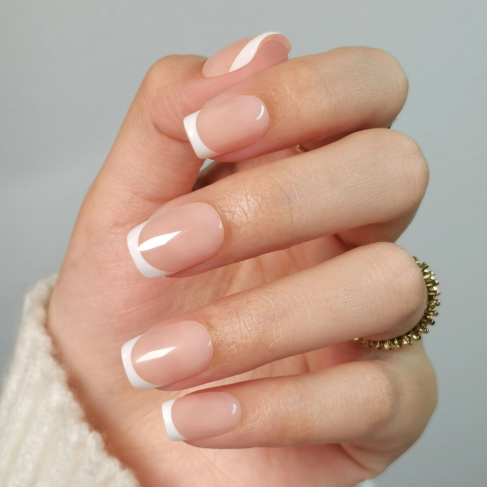 white square nails