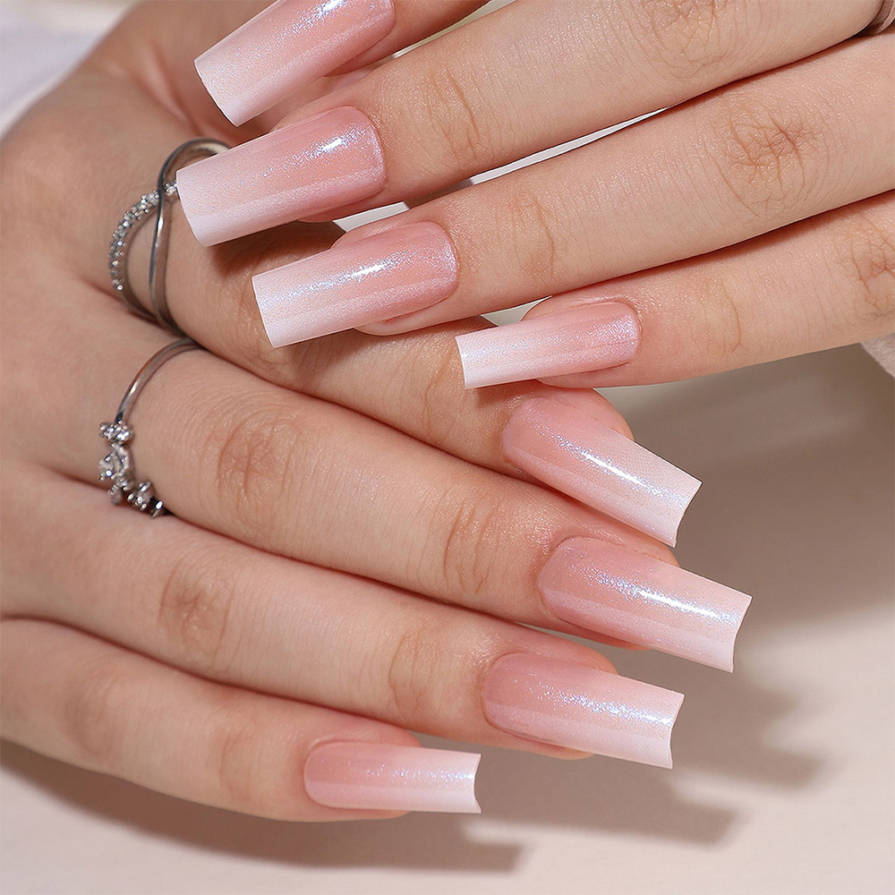 white tip coffin nails