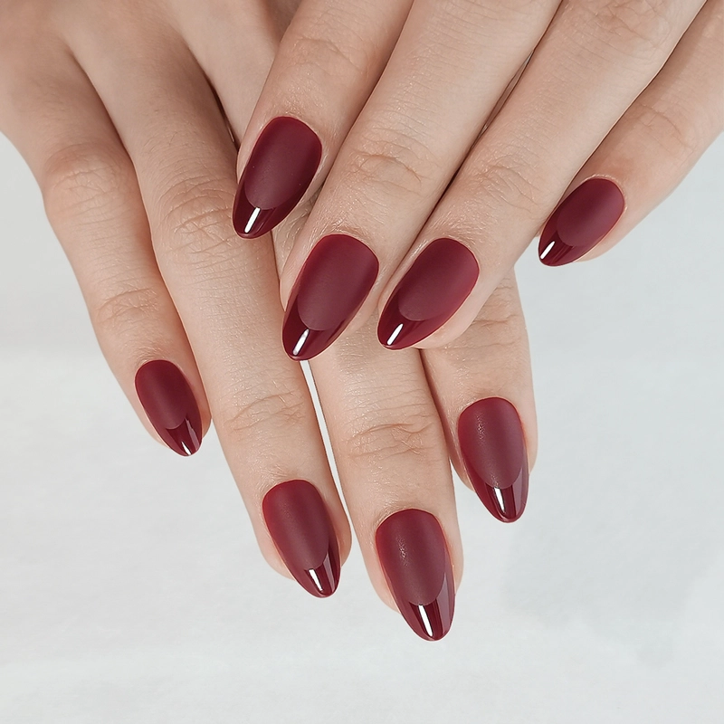 wine-matte-nails wine matte nails