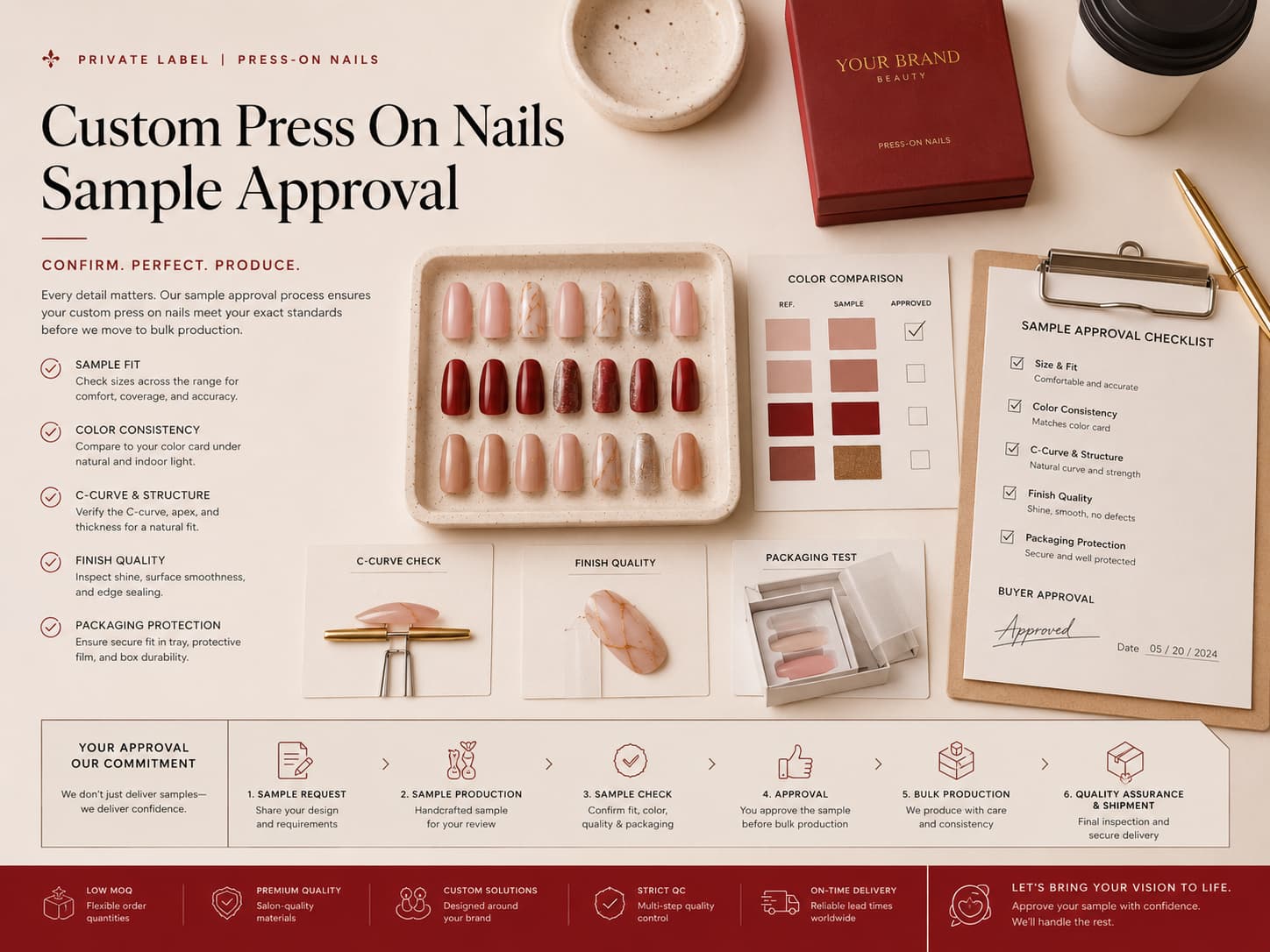 Xianxing Beauty custom press on nails manufacturer for OEM ODM projects
