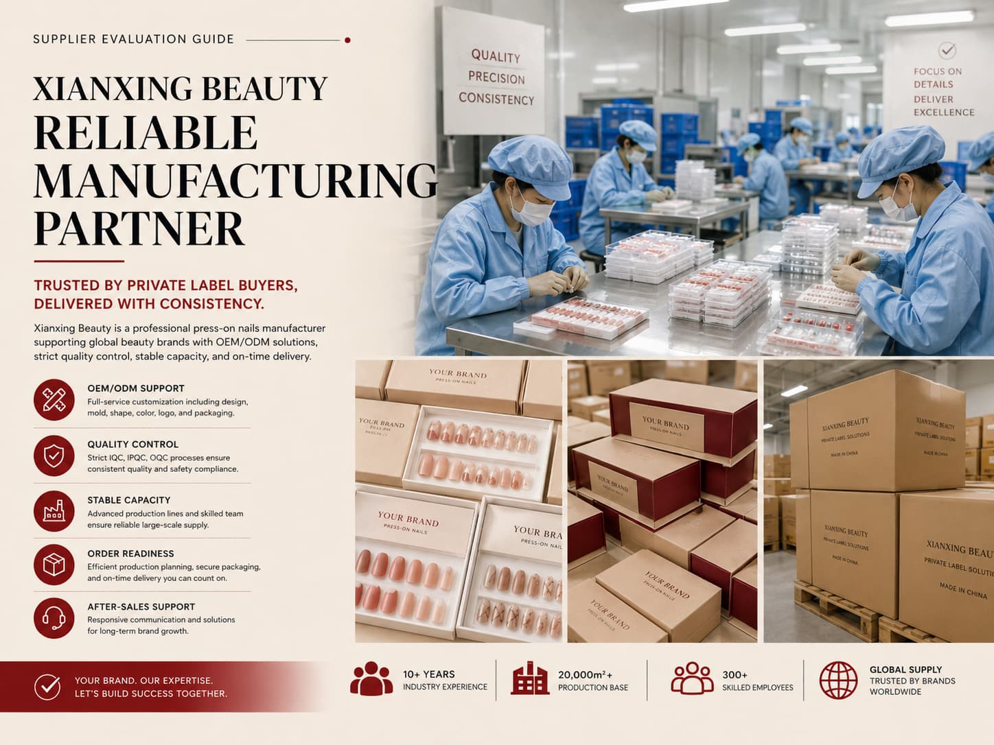 Xianxing Beauty reliable press on nails manufacturer for private label buyers