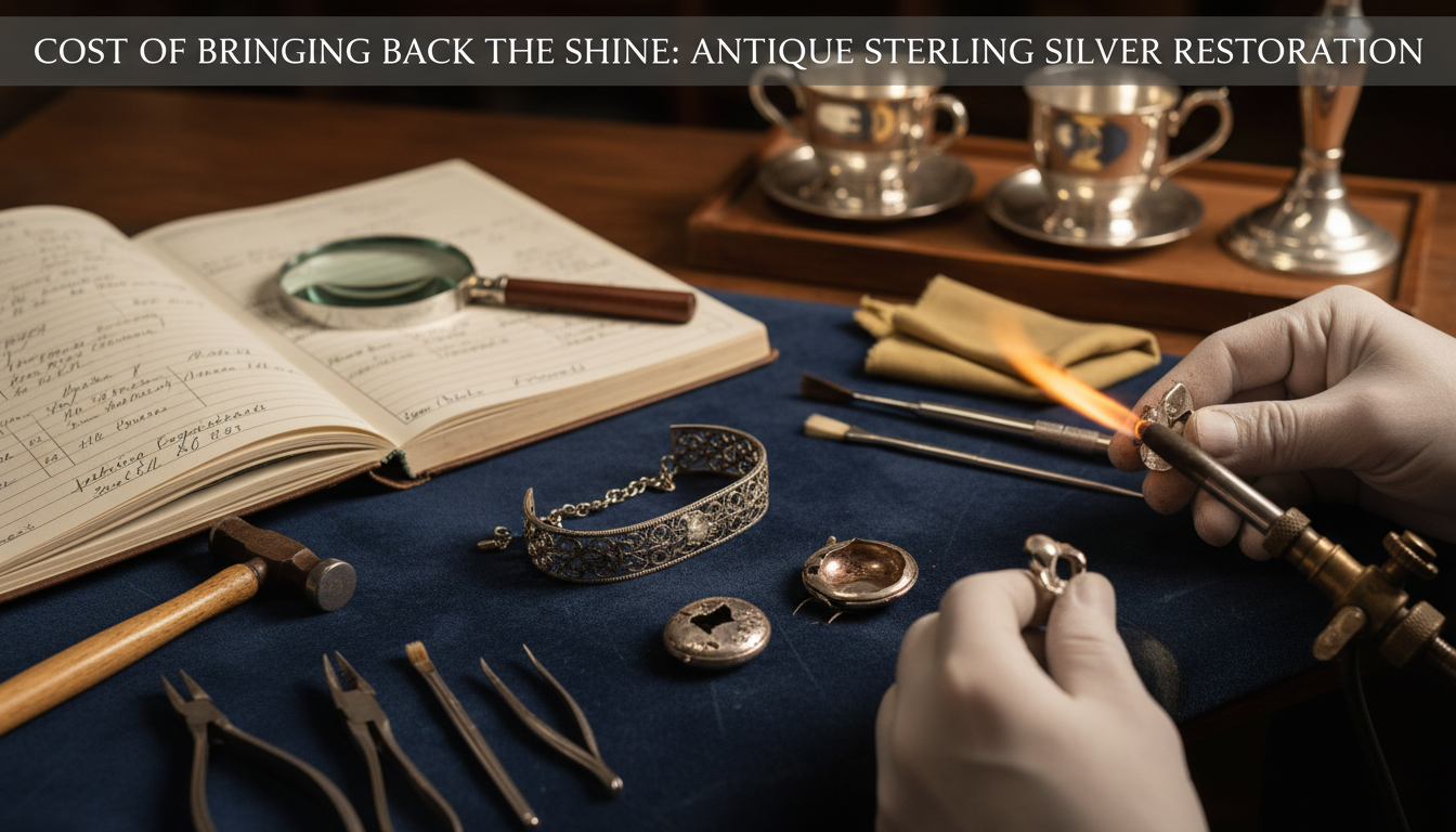 antique sterling silver restoration cost
