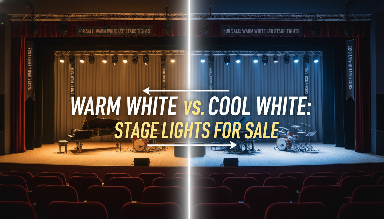 Warm white vs cool white stage lights