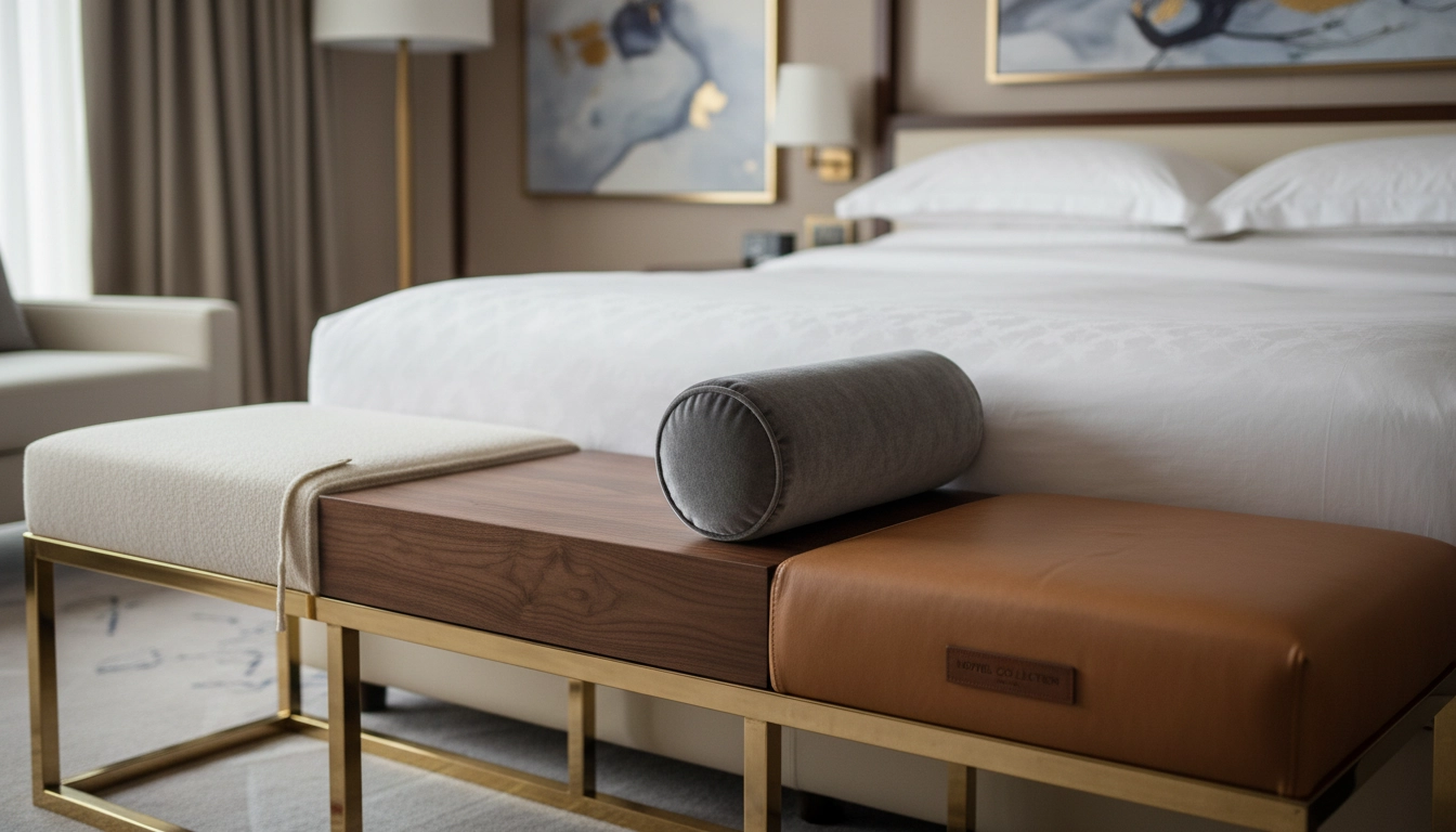 Leather vs. Velvet: Choosing the Perfect High-End Bench for Your Bed’s Foot - MINGSUN