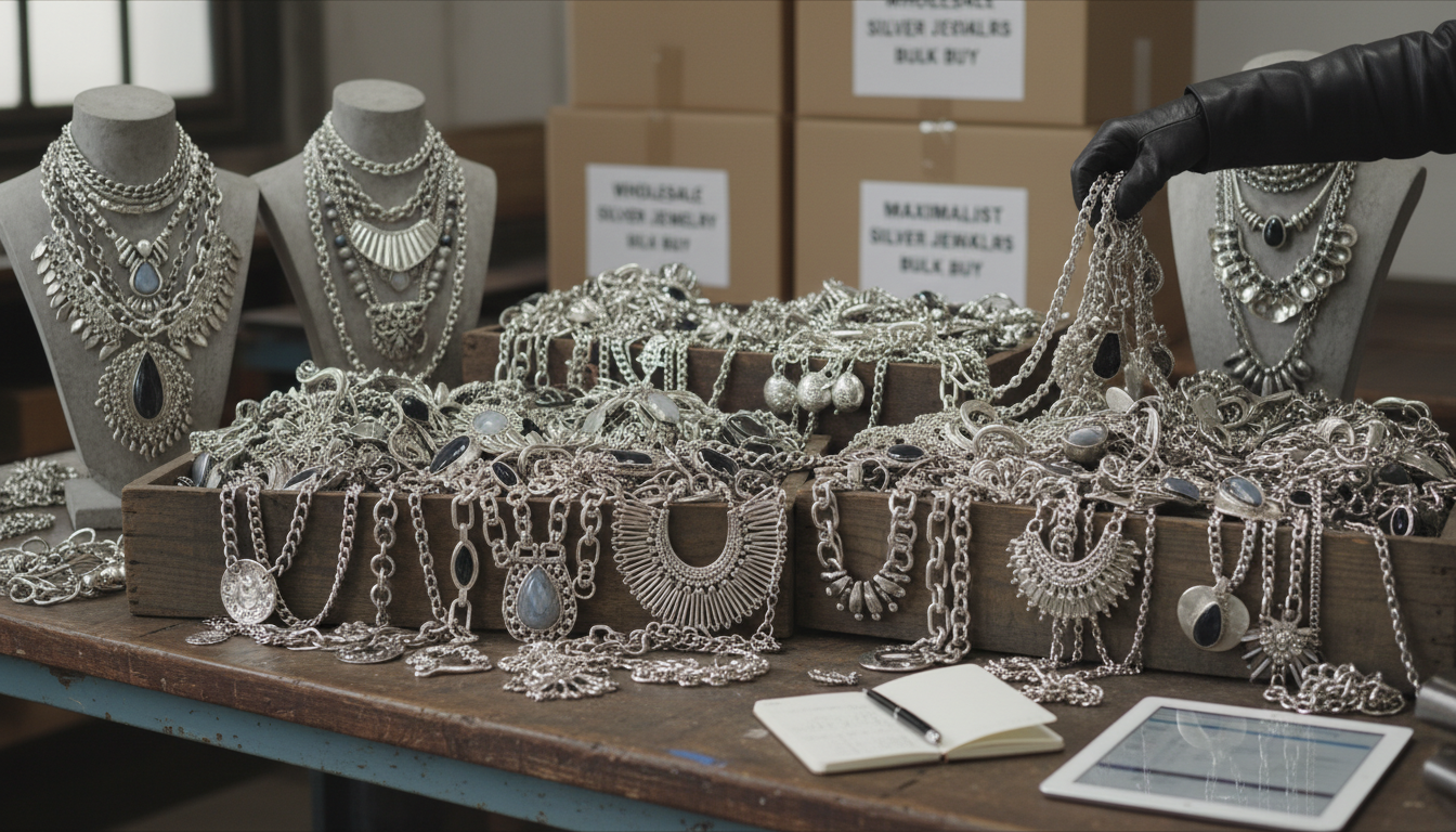 bulk buying maximalist necklaces