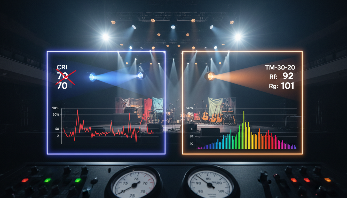TM-30-20 vs CRI for stage