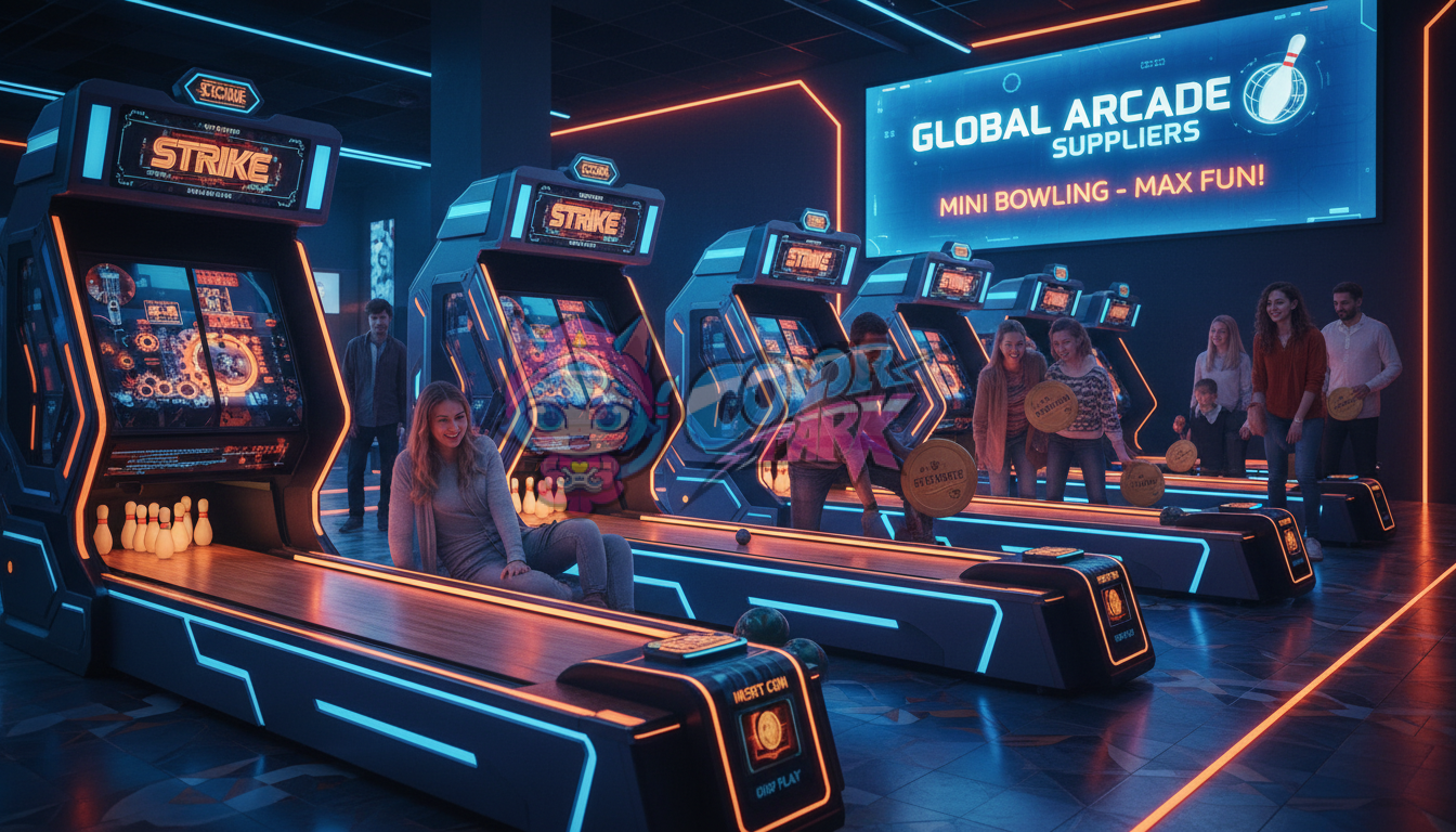 coin-operated mini bowling lanes