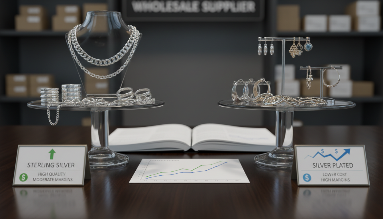 sterling silver vs plated profit margins