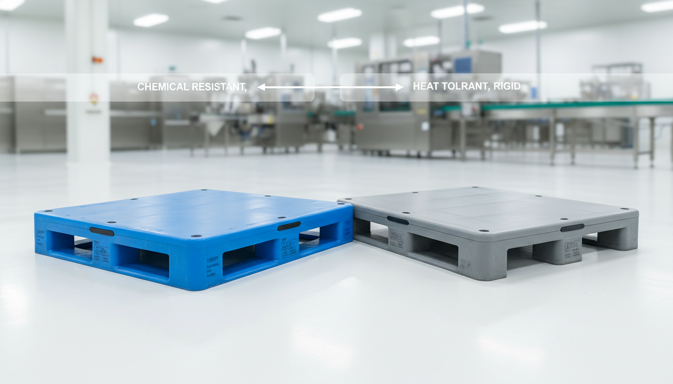 HDPE vs PP hygienic pallets