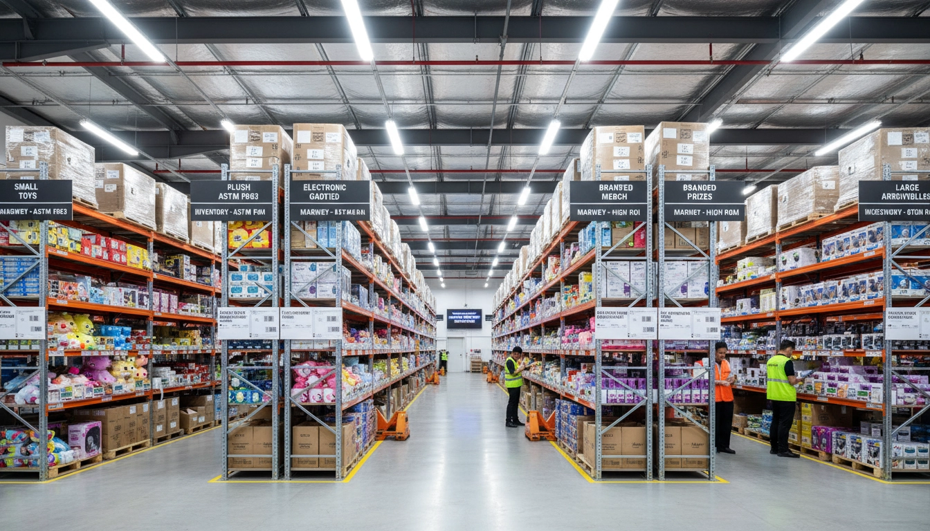 2023 Best Practices for Labeling and Organizing Claw Machine Prize Stockrooms. - MARWEY