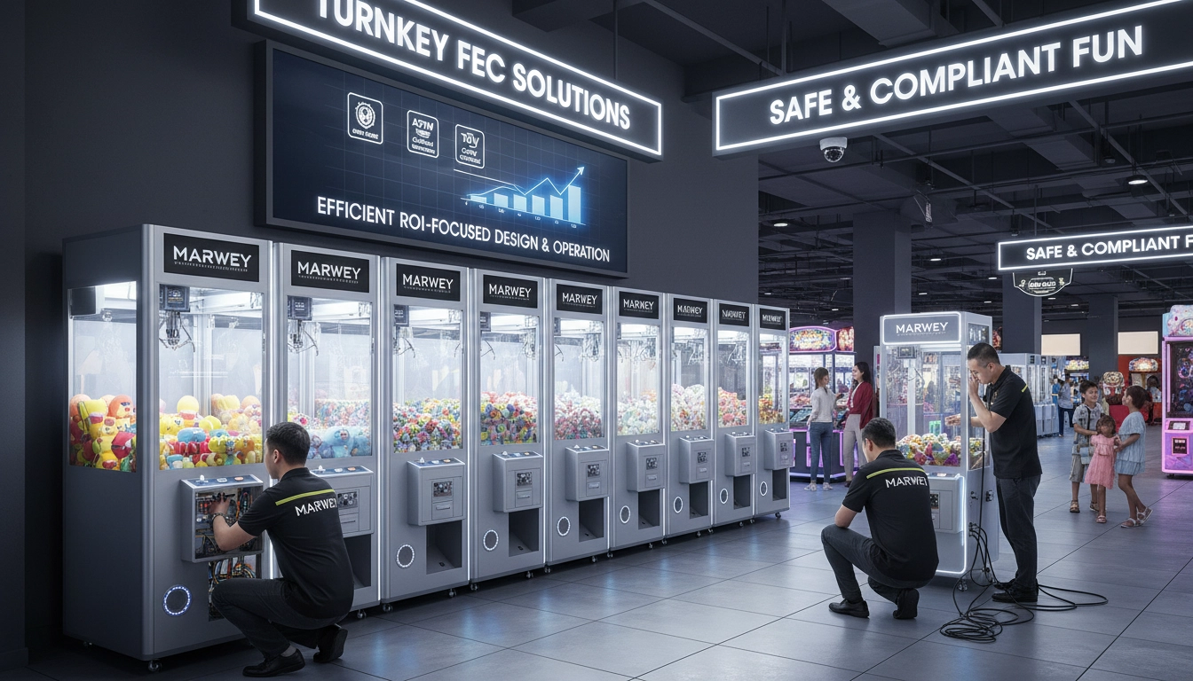 Assessing Electrical and Security Needs for New Claw Machine Installations. - MARWEY