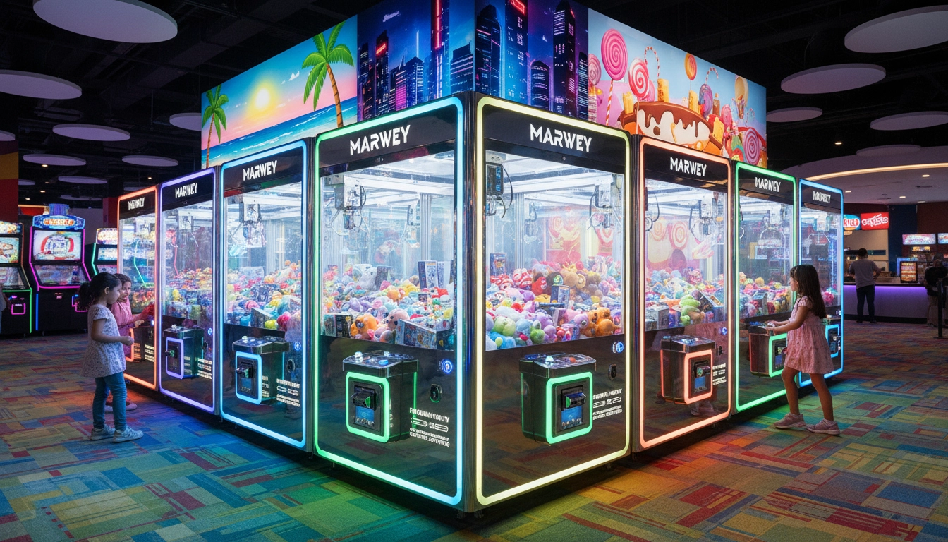 (Designing a Visually Appealing Backdrop and Setting for the Claw Machine Fleet) - MARWEY