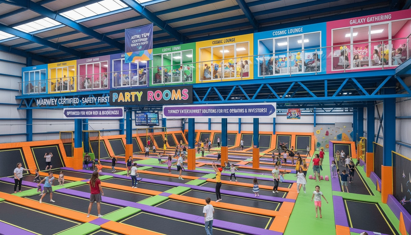 Essential Guide: Designing Trampoline Park Party Rooms for Maximum Bookings - MARWEY