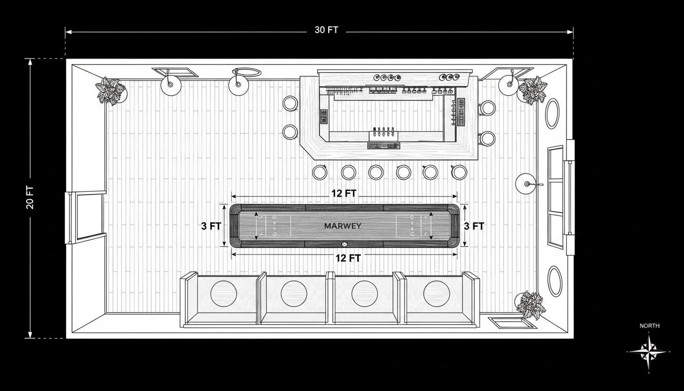 Essential Insights on Bar Shuffleboard Dimensions for Small Bars - MARWEY