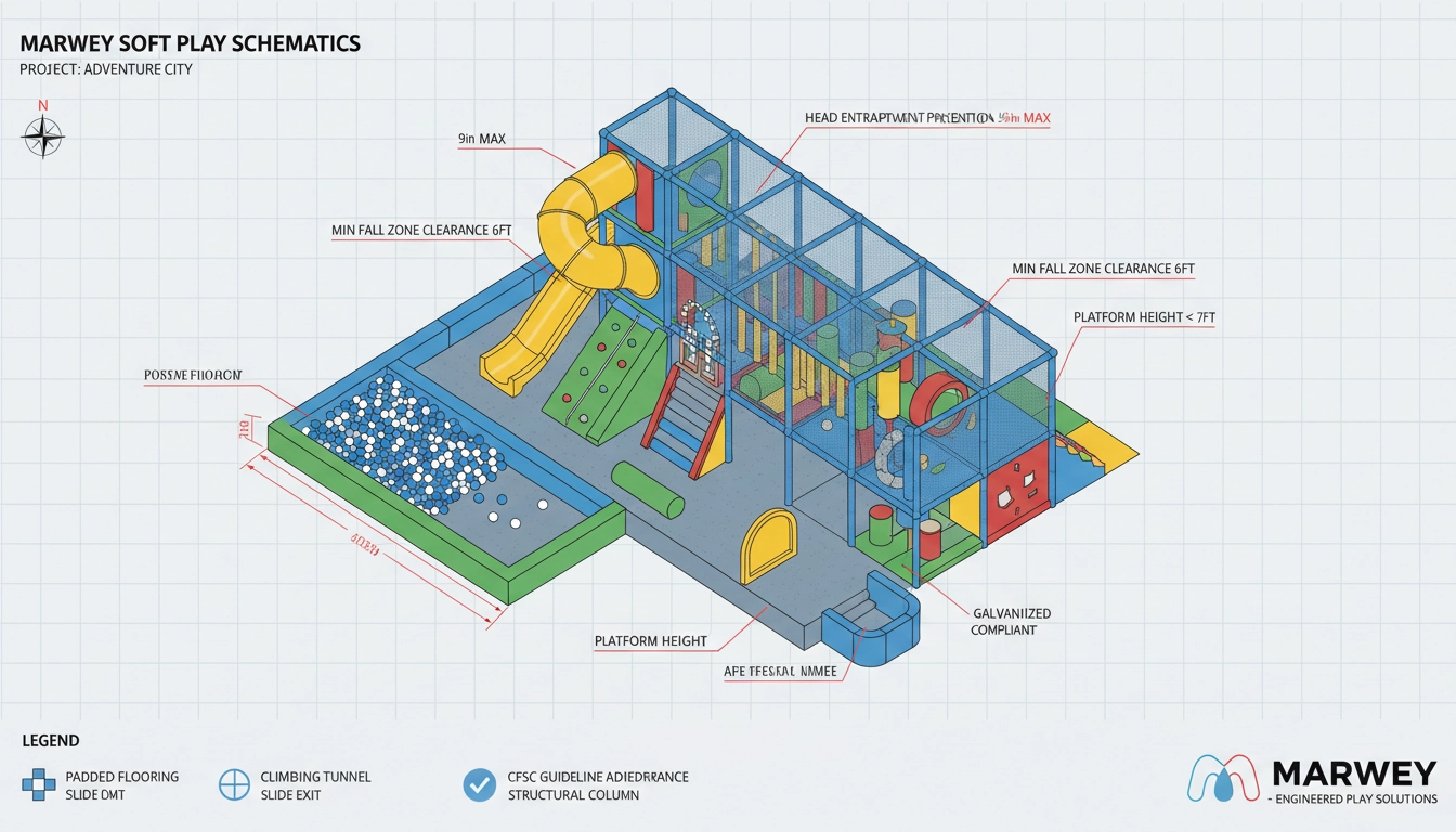How the Guide to Reading Soft Play Component Schematics Enhances Playground Safety - MARWEY