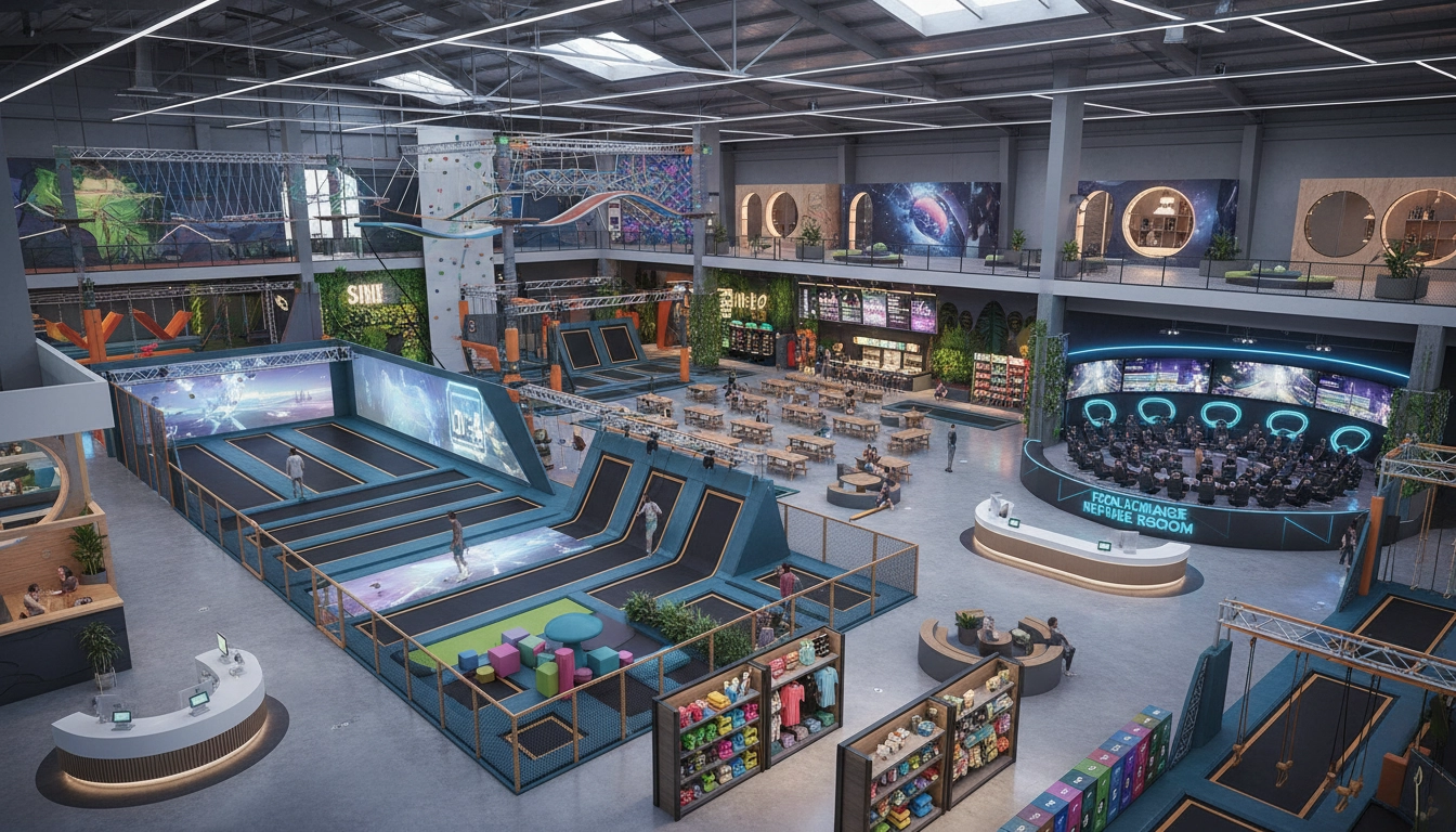Innovative Indoor Trampoline Park Design: The 2025 Guide to MixedUse FEC Layouts - MARWEY