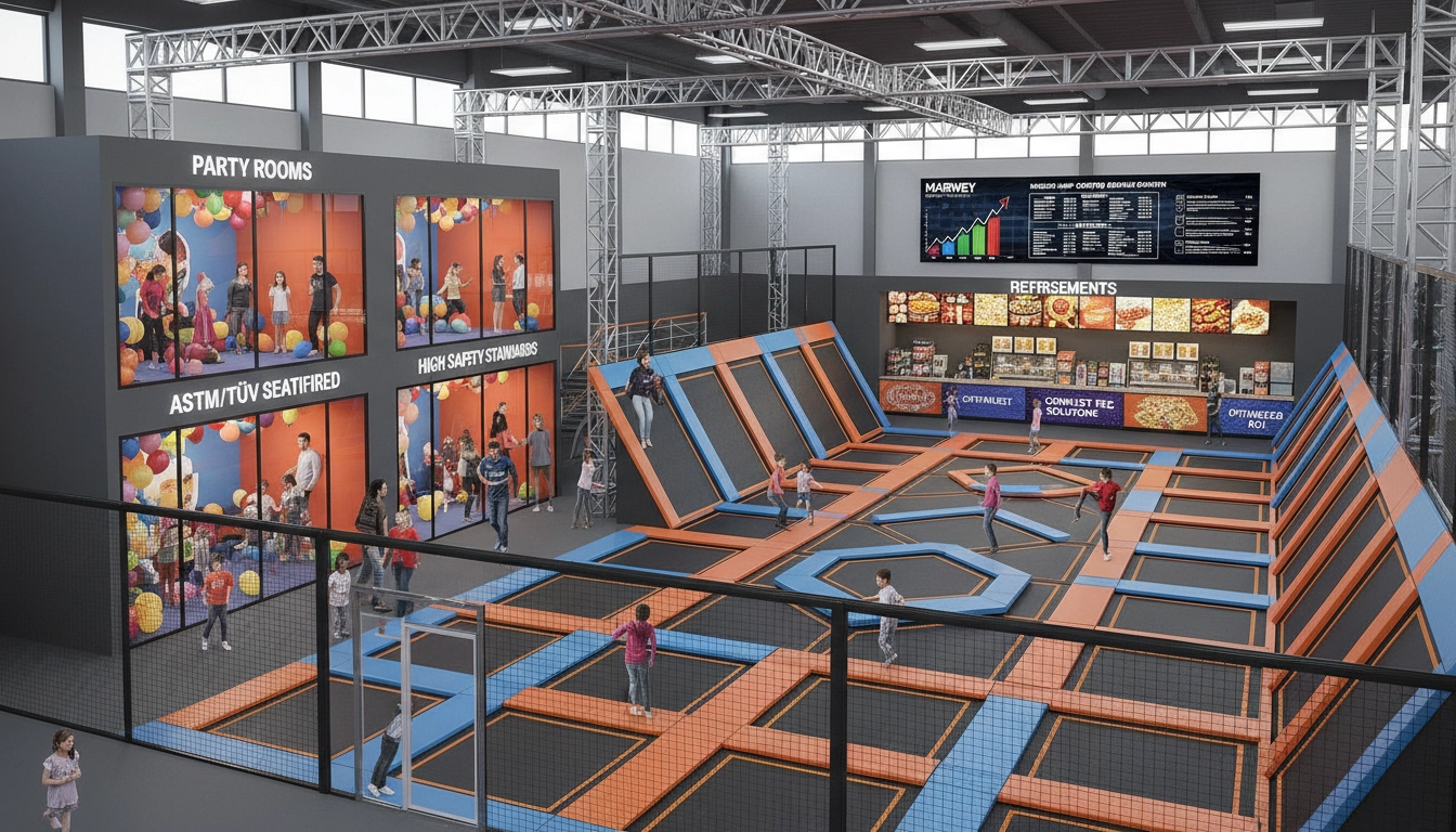 New Trampoline Park Ancillary Revenue: Party Rooms and Concessions Strategy - MARWEY