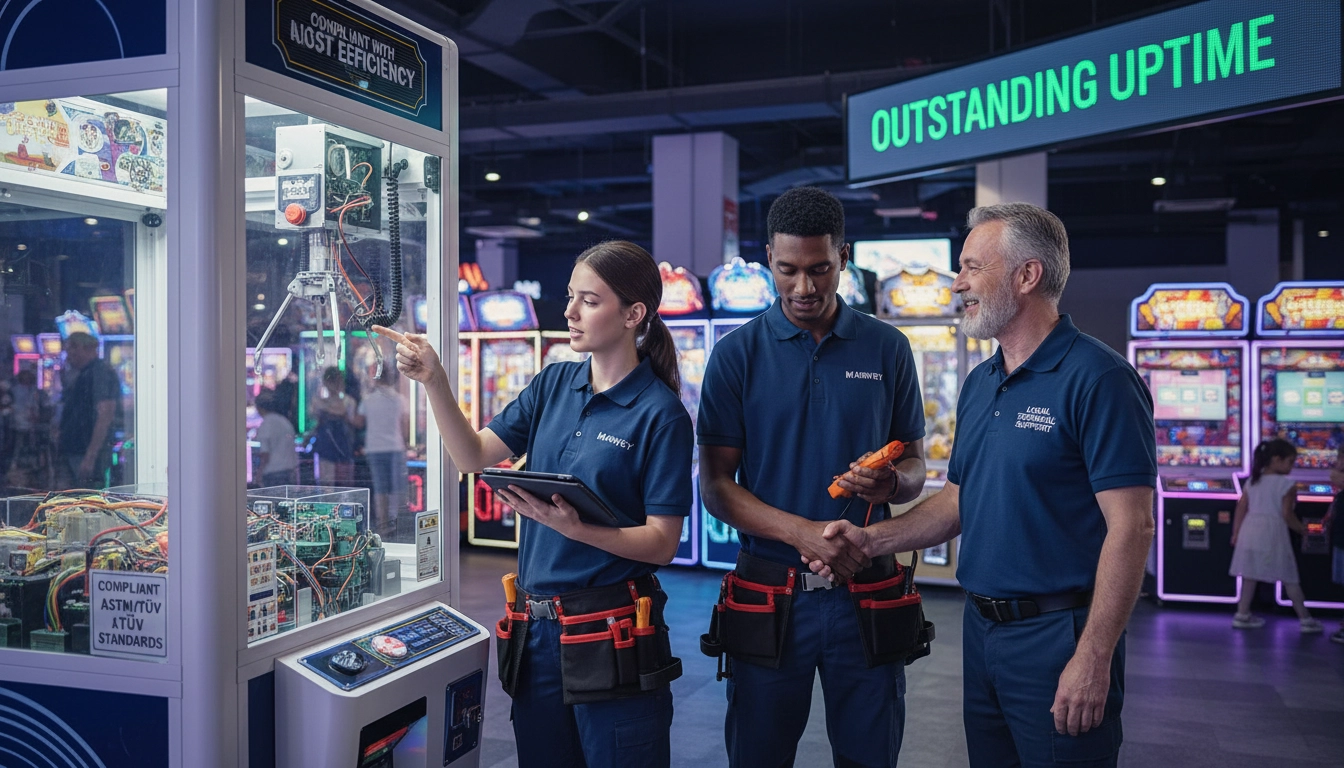 The Importance of Having Local Technical Support for Claw Machine Maintenance! - MARWEY
