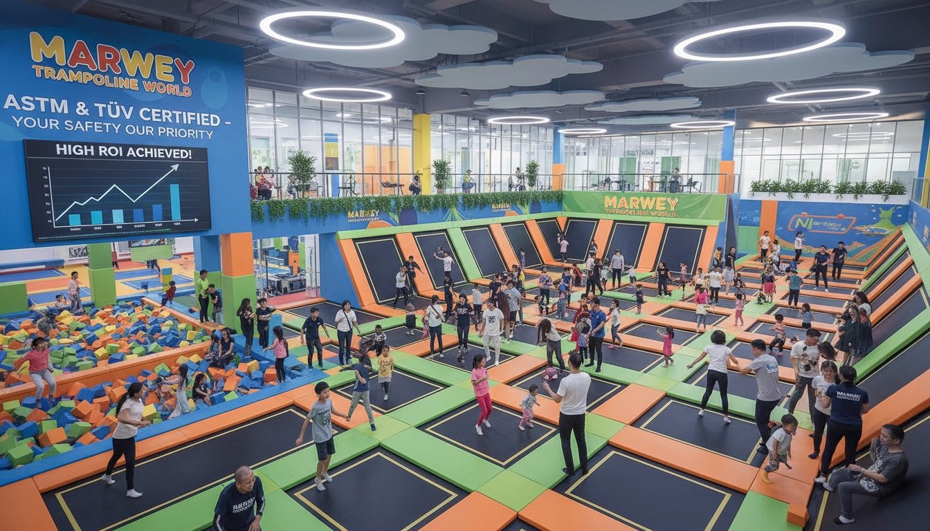 The ultimate cost guide: How much does it cost to put in a trampoline park - MARWEY