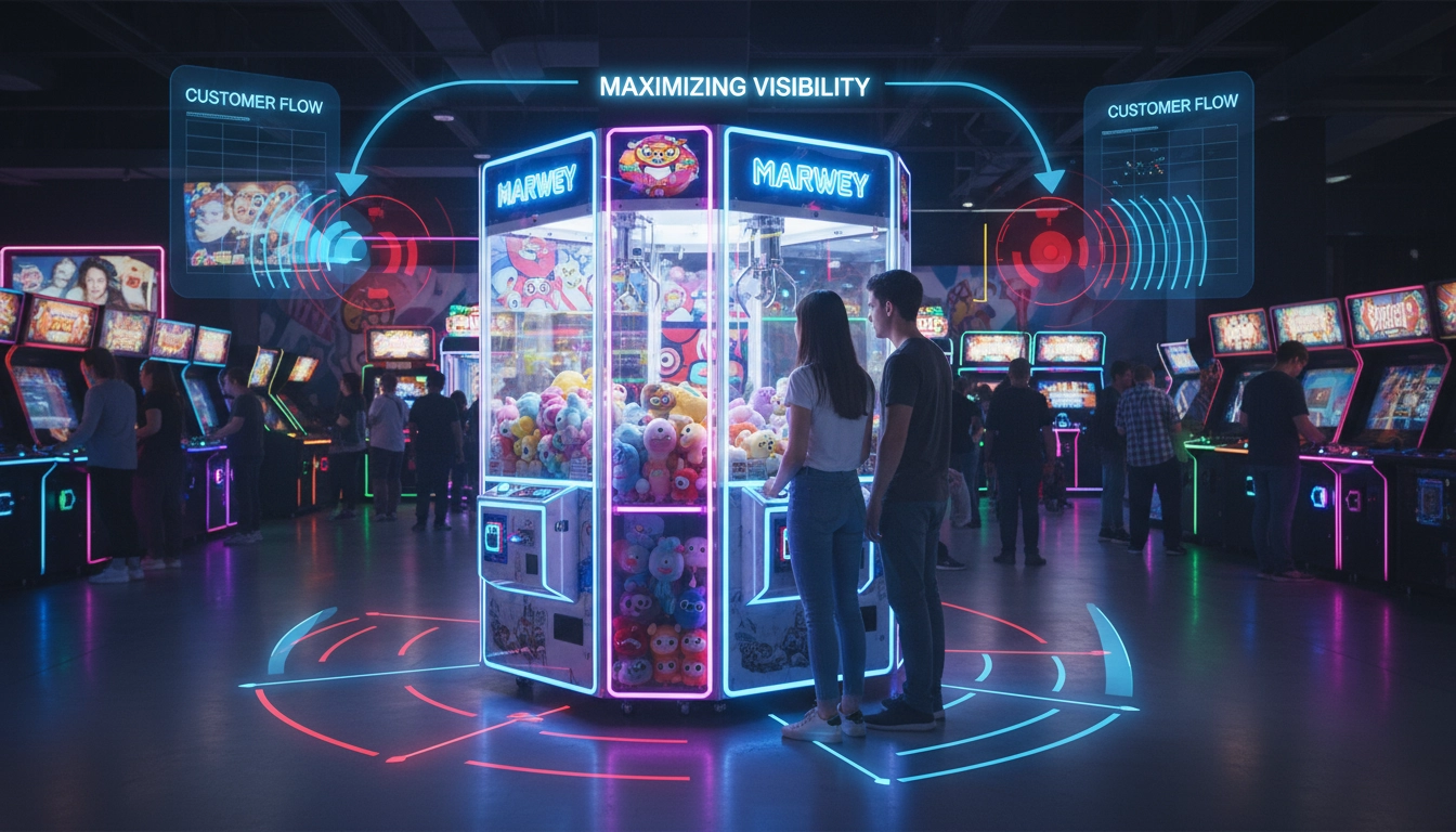 Tips for Analyzing the Customer Flow to Improve Claw Machine Visibility - MARWEY