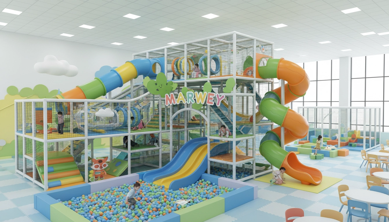 Trends: Balancing Aesthetics and Safety in Indoor Playground Design - MARWEY