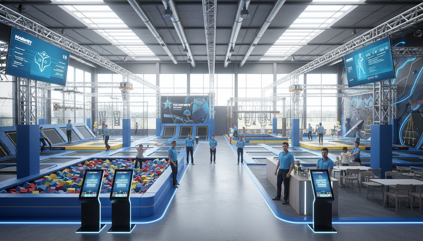 Why Integrating Online Booking Platforms with Trampoline Park Capacity Limits - MARWEY